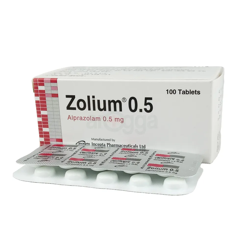 Tablet  Zolium 0.5mg (100 Pcs)